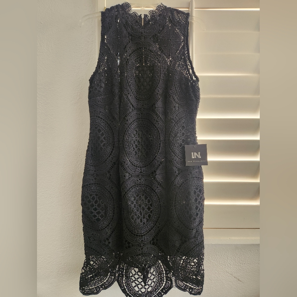 Elegant Black Lace Dress